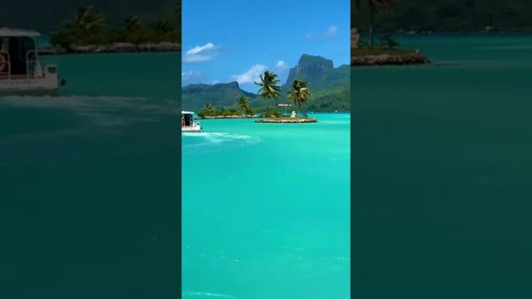 When you arrive in Bora Bora, French Polynesia