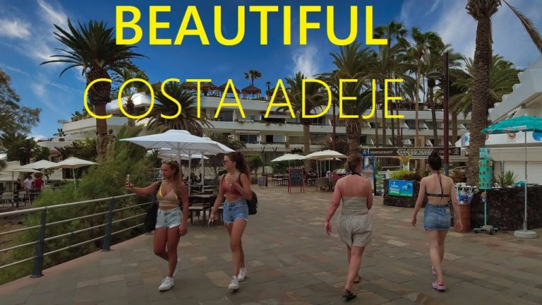 Costa Adeje Tenerife Spain 2022 🇪🇸 Beautiful Walking Tour in Canary Islands [4K UHD]